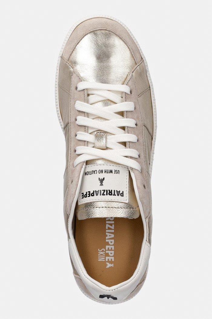 Patrizia Pepe sneakersy skórzane złoty 2Z0065.L154.Y291