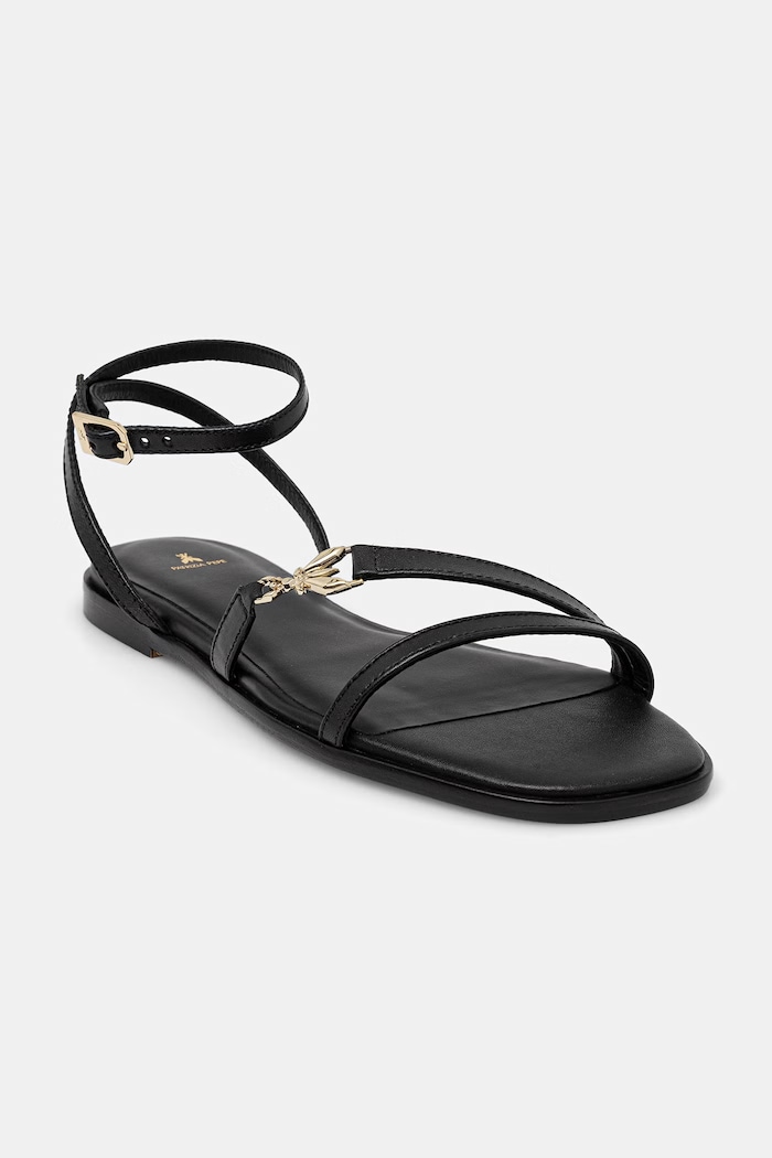 Kožené sandále Patrizia Pepe usňová koža čierna 8X0104.L026.K103