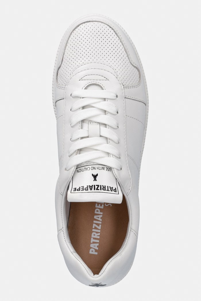 Patrizia Pepe sneakers din piele alb 8Z0117.L011.W101