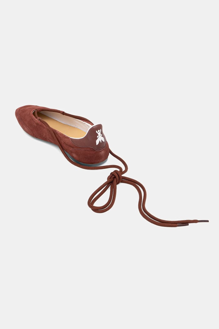 Încălțăminte Patrizia Pepe balerini din piele întoarsă 8Z0123.L152.B882 rosu