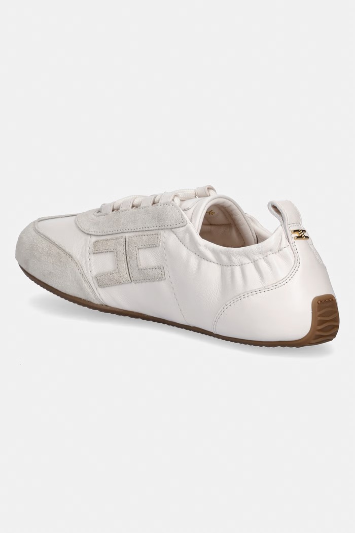Obuv Kožené tenisky Elisabetta Franchi SA39G61E2.193 béžová