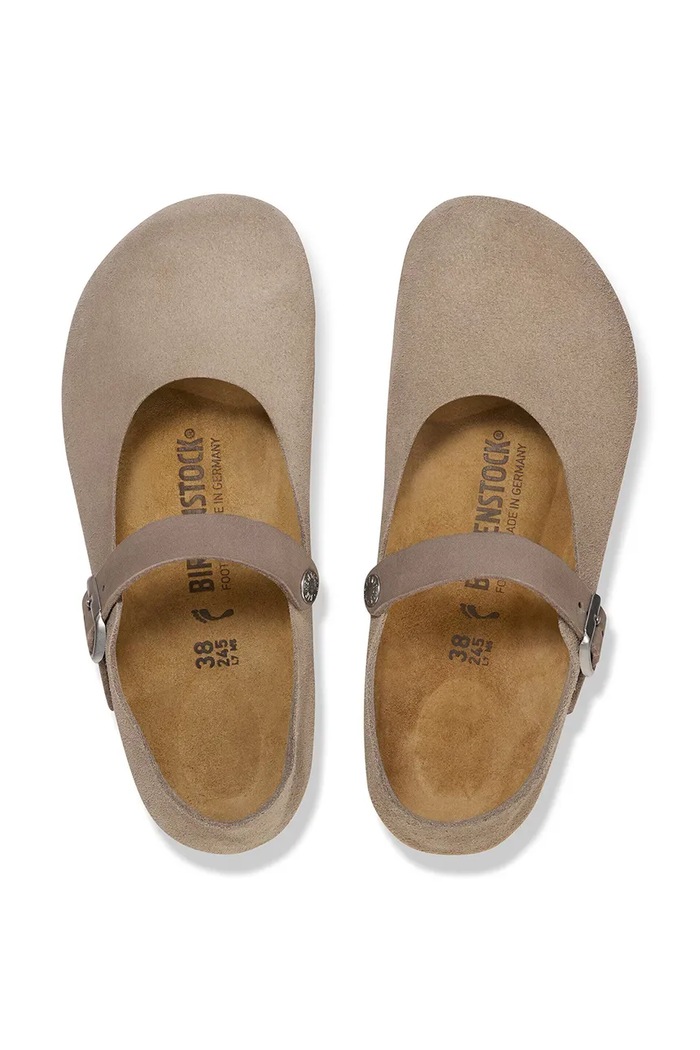 Birkenstock Mantova baleríny semišové béžová 1030432