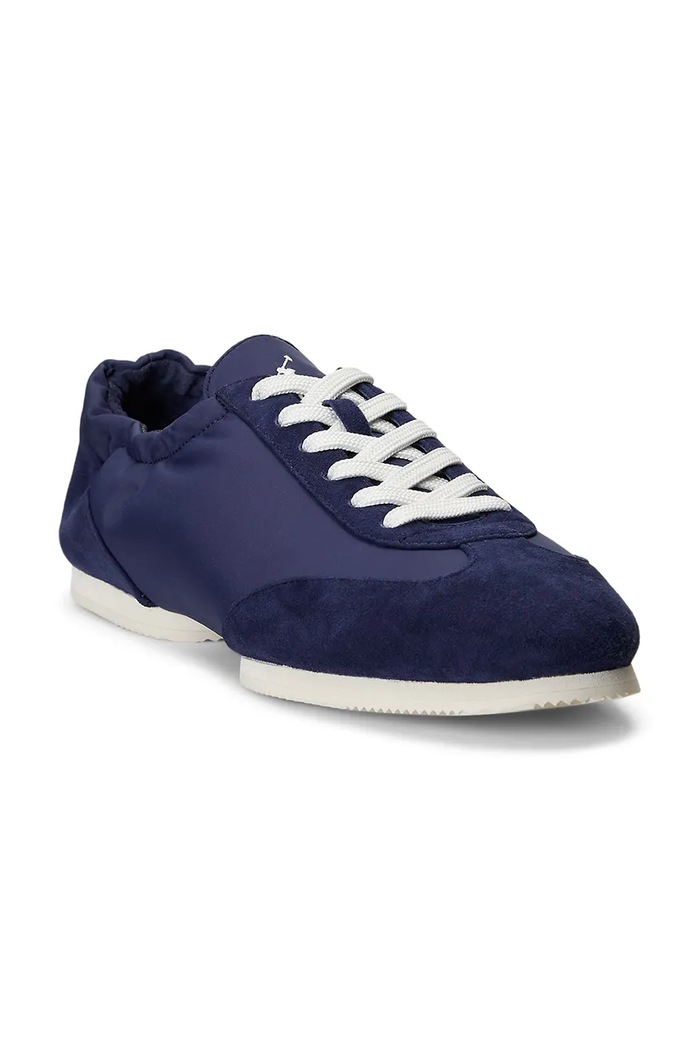 Polo Ralph Lauren sneakersy skórzane Swn Ballerina 804907202003.410 granatowy SS26