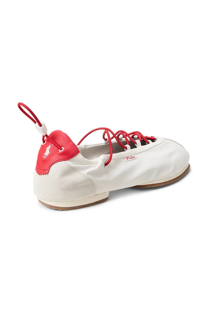 Obuv Baleríny Polo Ralph Lauren Ballerina Lace Up 804P04926001 biela