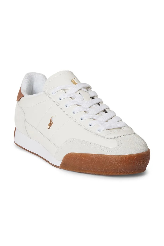 Kožené tenisky Polo Ralph Lauren Hester 804P08261001.100 biela SS26