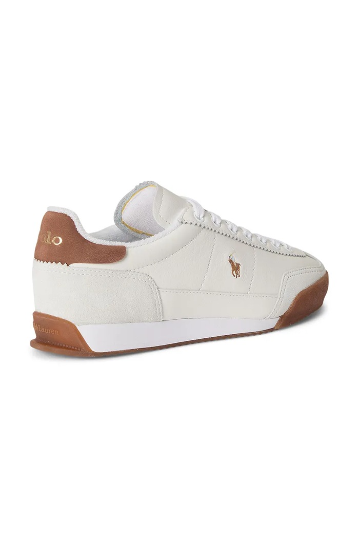 Obuv Kožené tenisky Polo Ralph Lauren Hester 804P08261001.100 biela