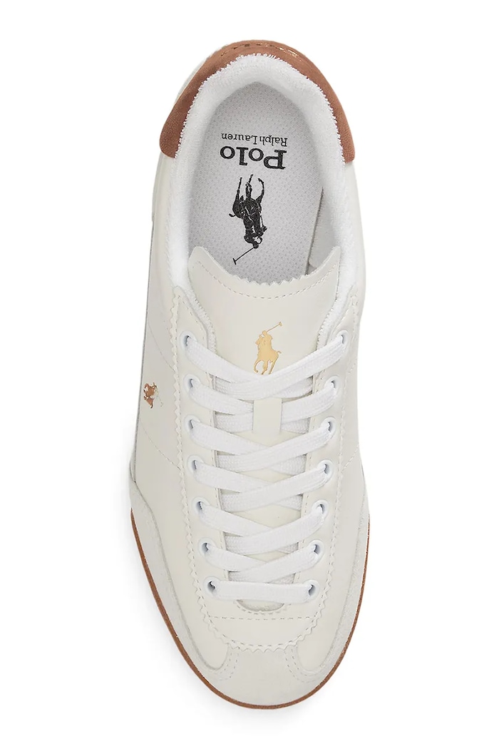 Kožené tenisky Polo Ralph Lauren Hester biela 804P08261001.100