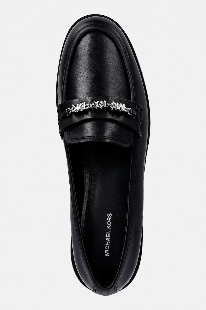 Δερμάτινα μοκασίνια MICHAEL Michael Kors Dina Loafer μαύρο 40R6DIFP1L.001