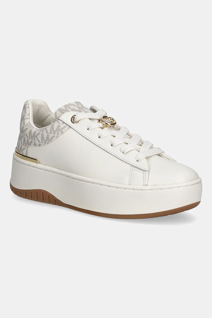 Tenisky MICHAEL Michael Kors Dottie Lace Up imitácia kože béžová 43F5DTFS6L.150