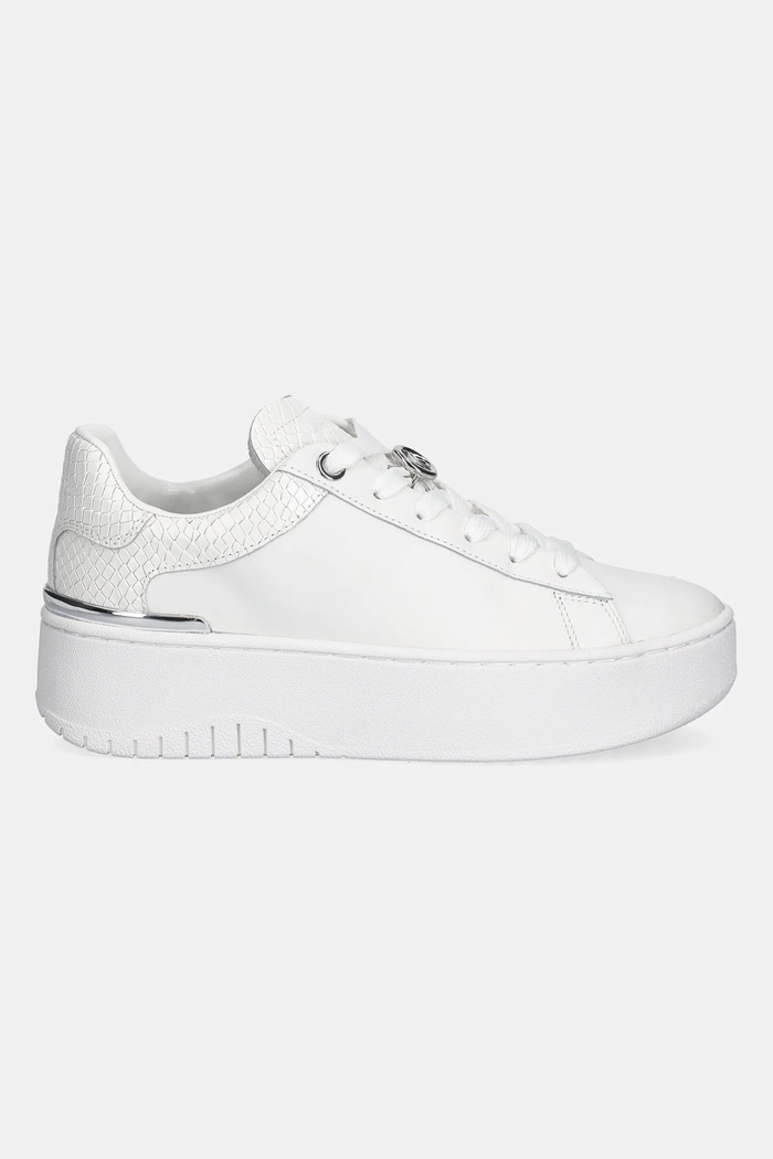 MICHAEL Michael Kors sneakersy skórzane Dottie Lace Up 43R6DTFS1L.085 biały SS26
