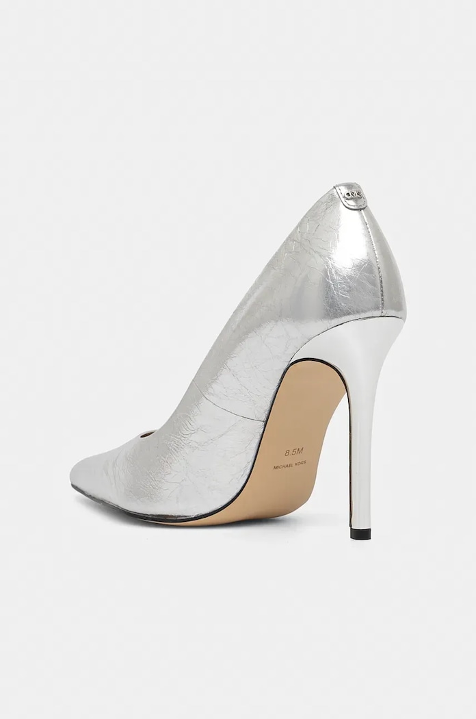 Obuća Kožne štikle MICHAEL Michael Kors Elyse High Pump 40F5EYHP1M.040 srebrna