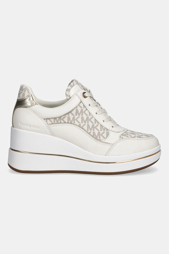 Tenisice MICHAEL Michael Kors Emmy Wedge Trainer 43F5EMFS2L.150 bež SS26