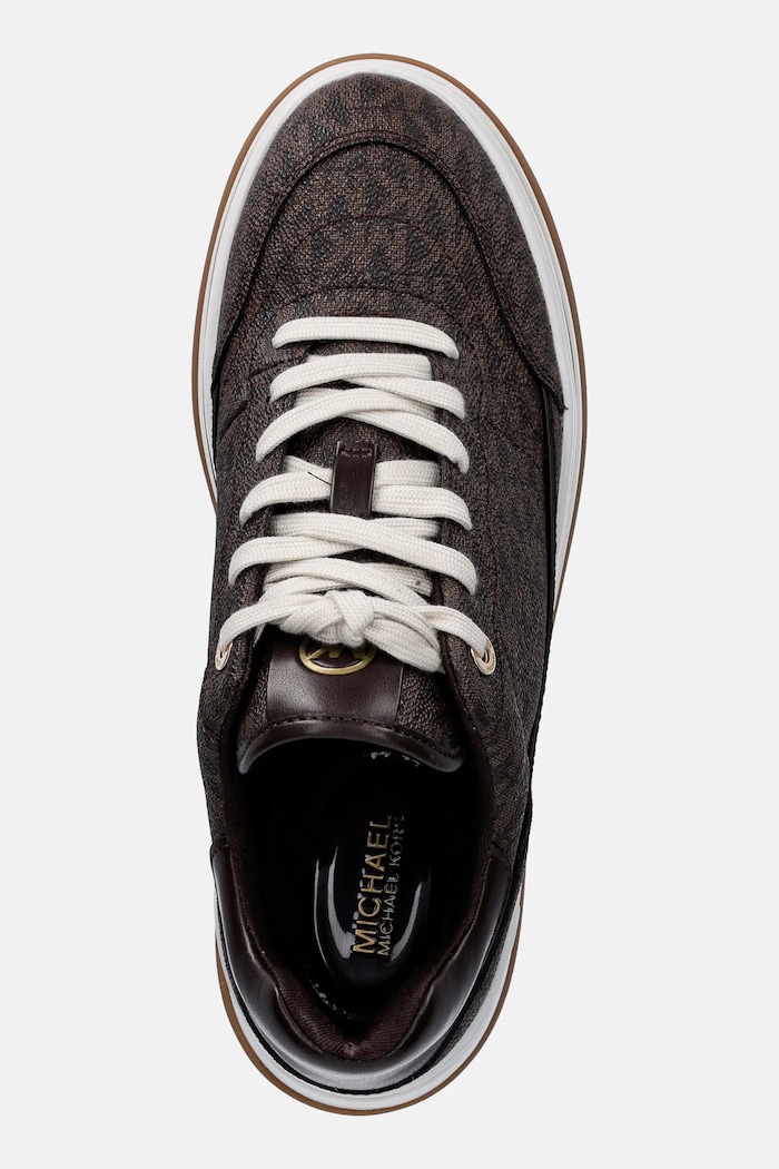Tenisky MICHAEL Michael Kors Hayes Lace Up hnedá 43S5HYFS2B.200