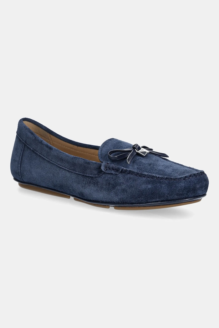 Велурени мокасини MICHAEL Michael Kors Juliette Moc равен тъмносин 40S3JTFR1S.401