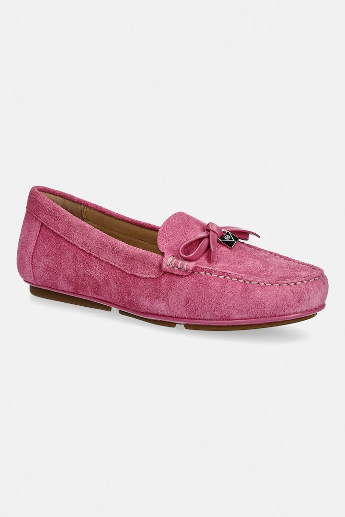 Semišové mokasíny MICHAEL Michael Kors Juliette Moc semišová koža ružová 40S3JTFR1S.661
