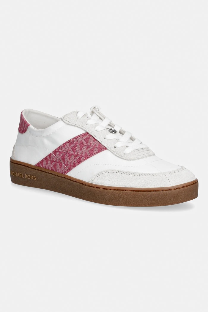Tenisky MICHAEL Michael Kors Kaycee Lace Up textilní bílá 43R6KCFS1D.661