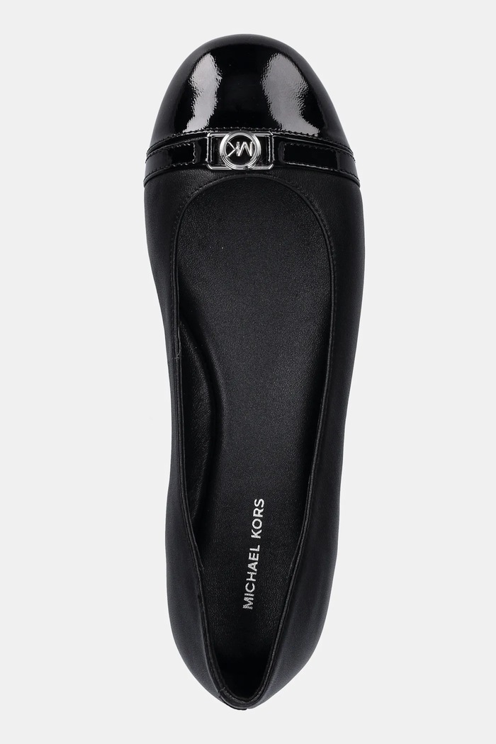Kožne balerinke MICHAEL Michael Kors Mandy Flat crna 40F5MAFP1A.001