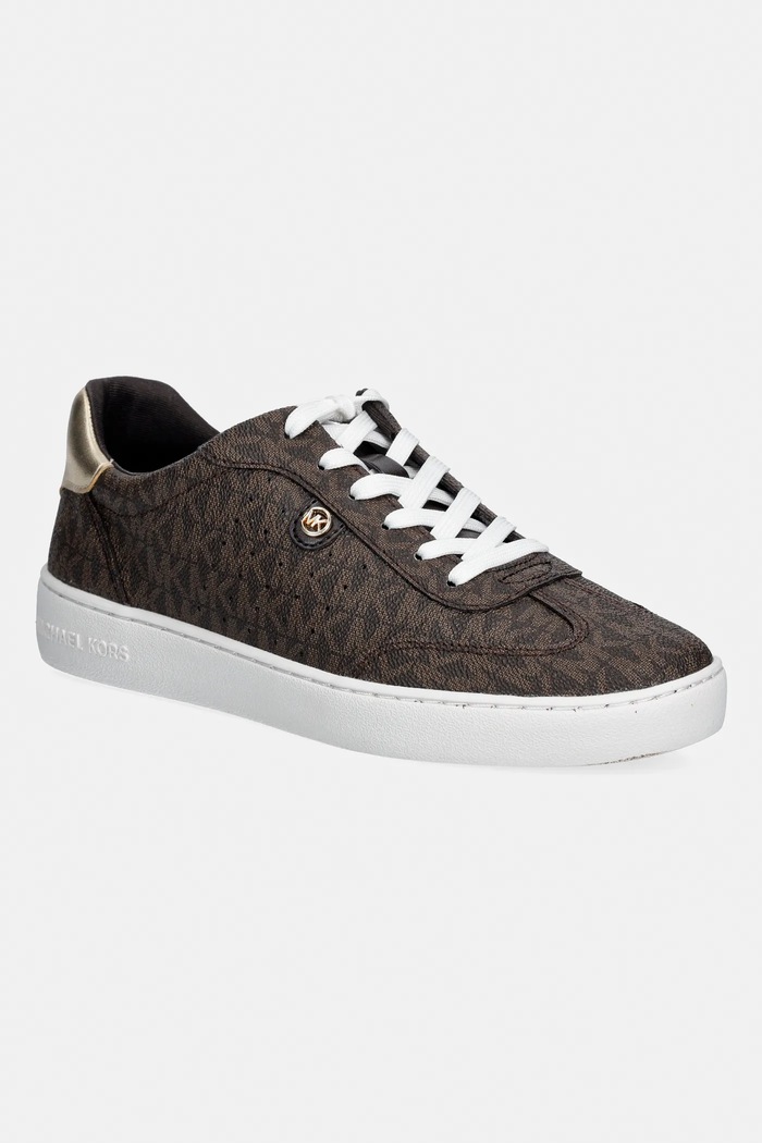 Tenisky MICHAEL Michael Kors Scotty Lace Up imitácia kože hnedá 43S5SCFS1B.212