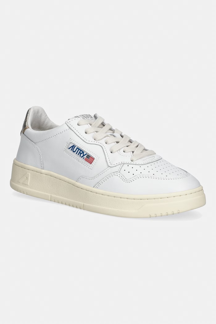 AUTRY leather sneakers Medalist Low grain leather white AULWLL06