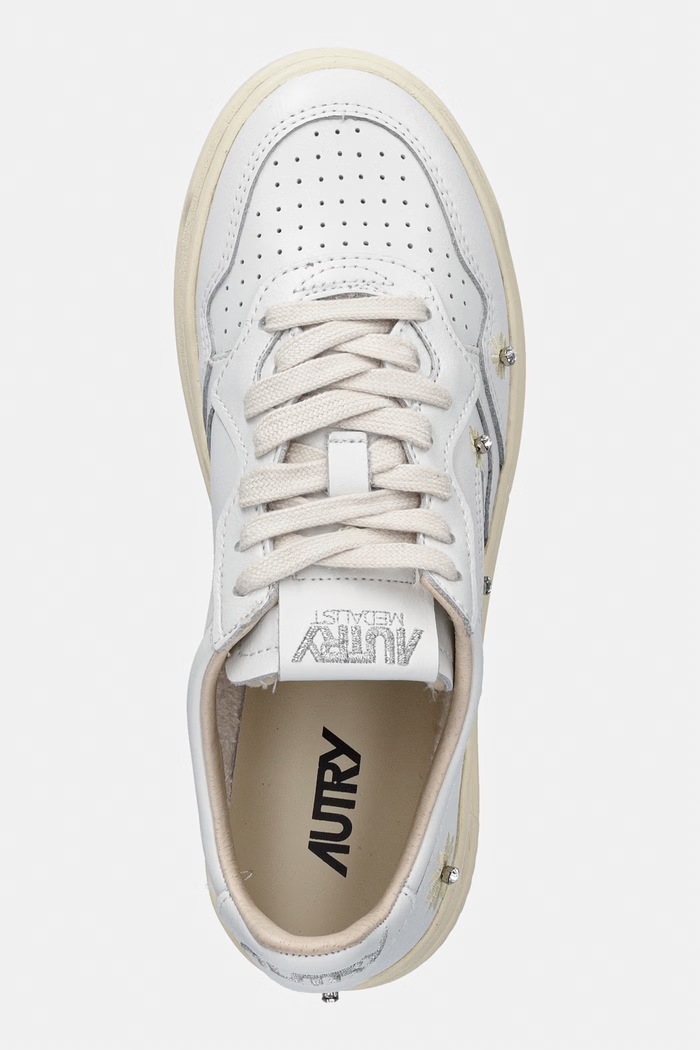 AUTRY leather sneakers Medalist Low white AULWWE01