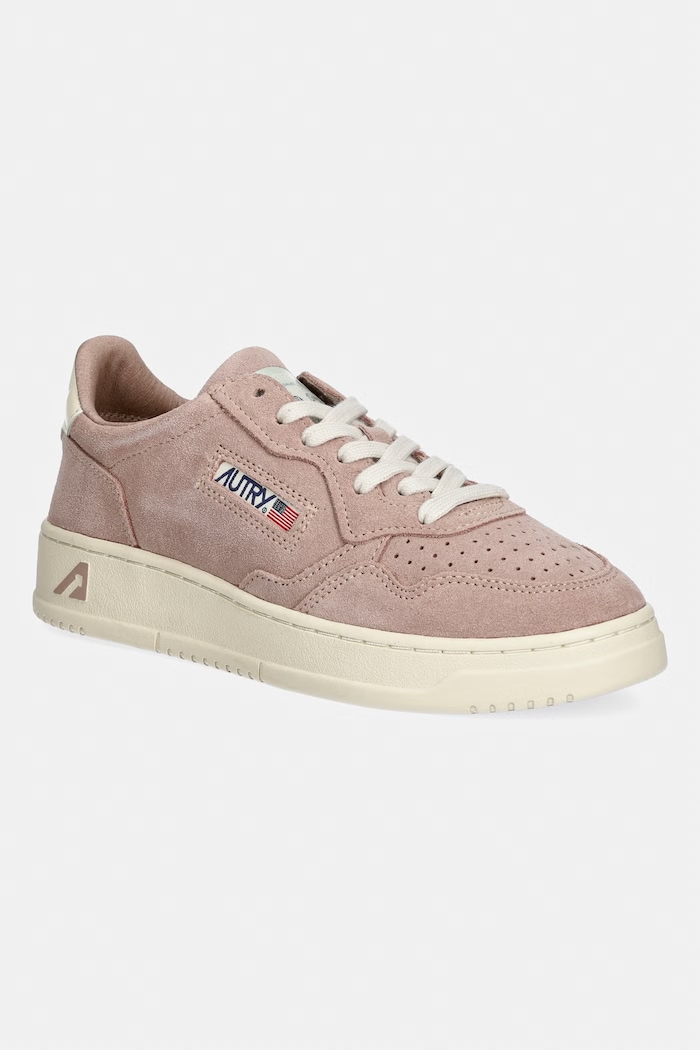 AUTRY Medalist Low Sneakers Women's suede pink AULWUH12