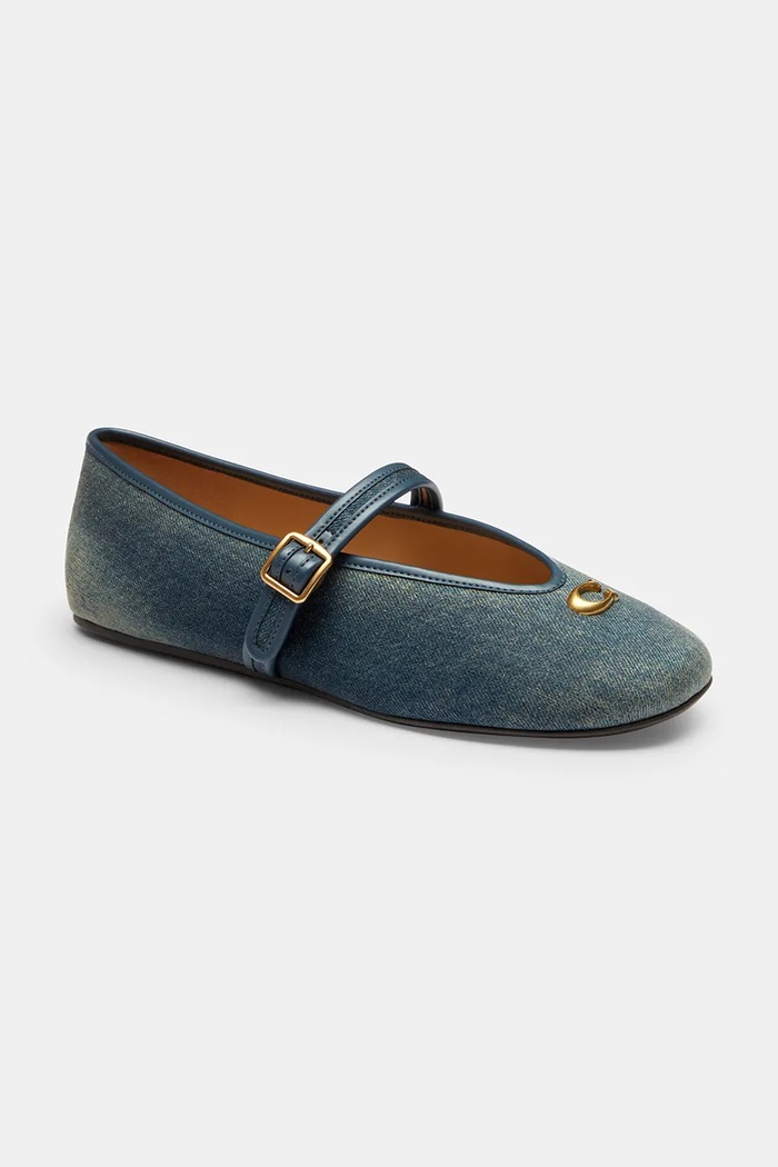 Balerínky Coach Sculpted C Soft Mary Jane CDE51.DAI tmavomodrá SS26