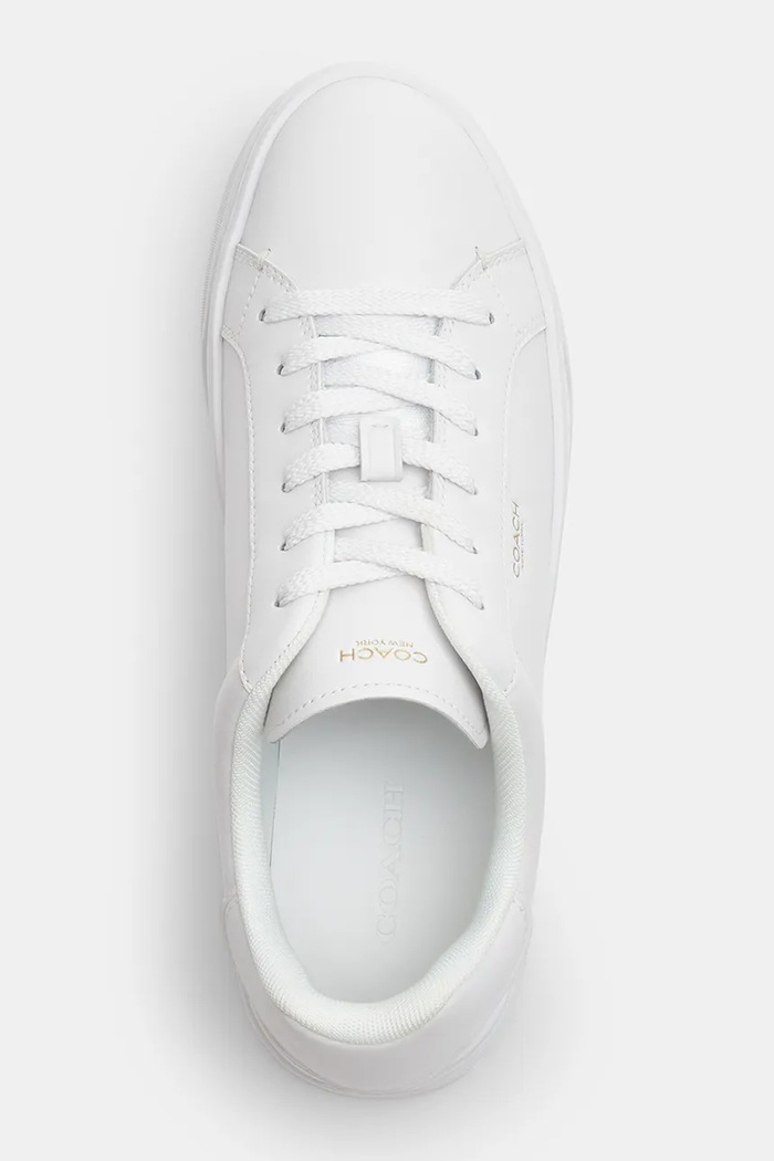 Кожени маратонки Coach High Line бял CCN68.OPI