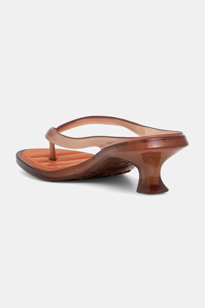 Obuwie Melissa szpilki MELISSA THONG KITTEN HEEL AD M.38068.BU427 pomarańczowy