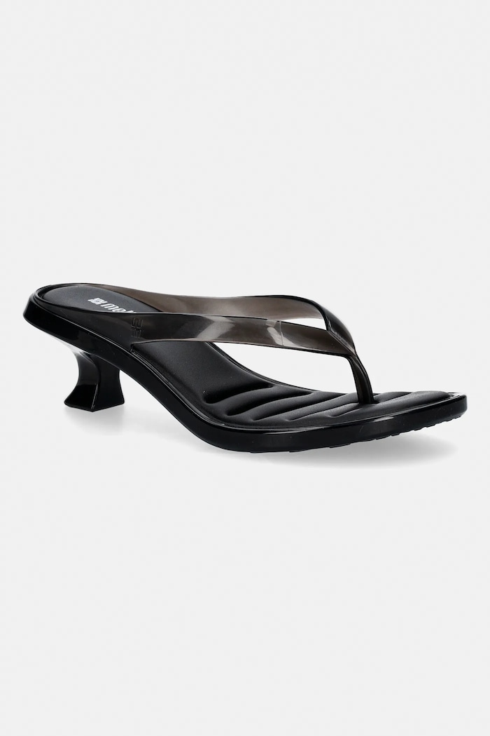 Šľapky Melissa MELISSA THONG KITTEN HEEL AD stĺpikový čierna M.38068.BU430