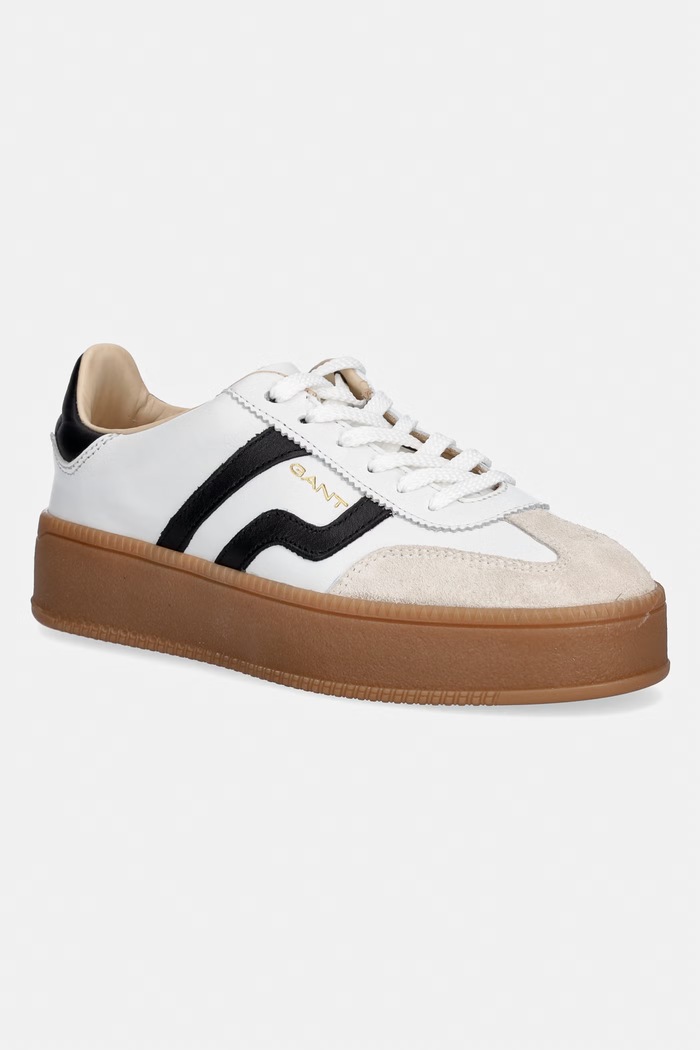 Gant sneakersy skórzane Cuzmani skóra zamszowa biały 32531202.G020