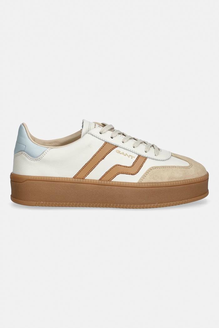Кожени маратонки Gant Cuzmani 32531202.G383 бежов SS26