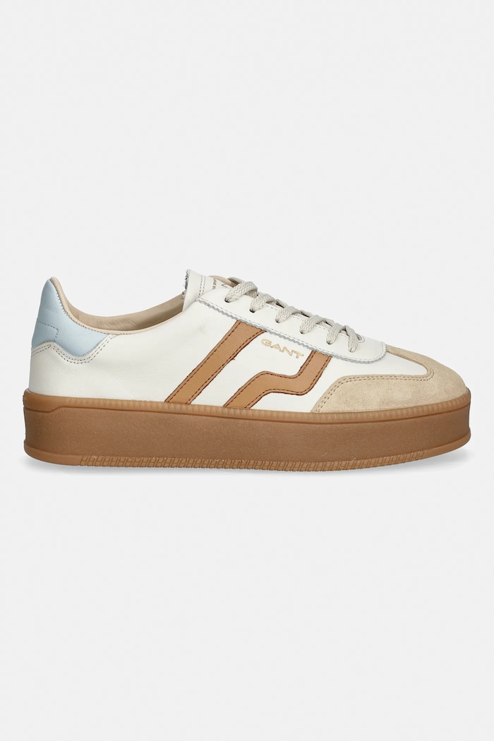 Кожени маратонки Gant Cuzmani 32531202.G383 бежов SS26