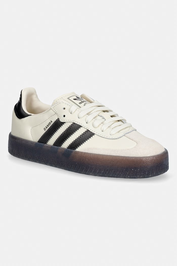 adidas Originals Sambae W sneakers da donna in pelle beige IH4041