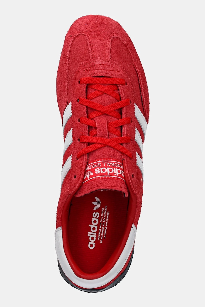 Кожени маратонки adidas Originals Handball Spezial Lo Pro W червен KJ3626