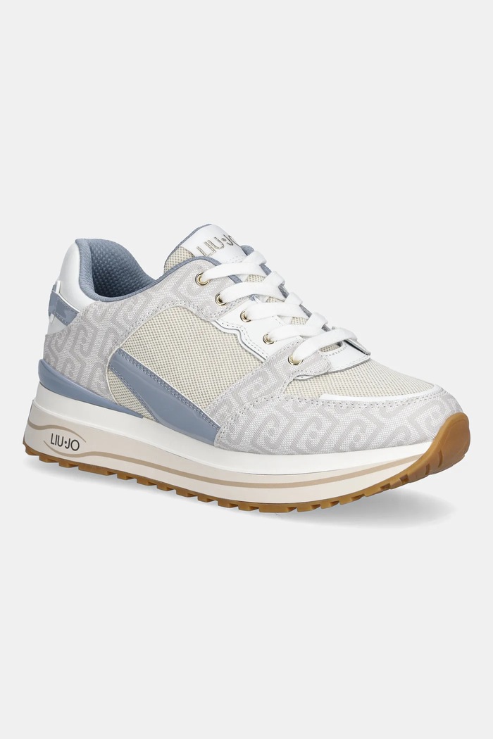 Liu Jo sneakersy LIU JO MAXI WONDER 91 tekstylny beżowy BA6011TX518S3974