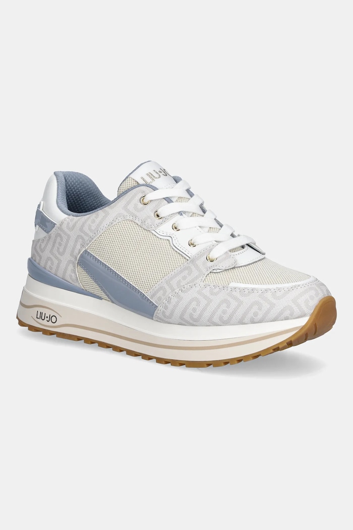 Liu Jo sneakersy LIU JO MAXI WONDER 91 tekstylny beżowy BA6011TX518S3974
