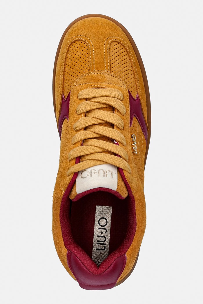Liu Jo sneakersy zamszowe CONNOR 01 żółty BA6051PX658S4092