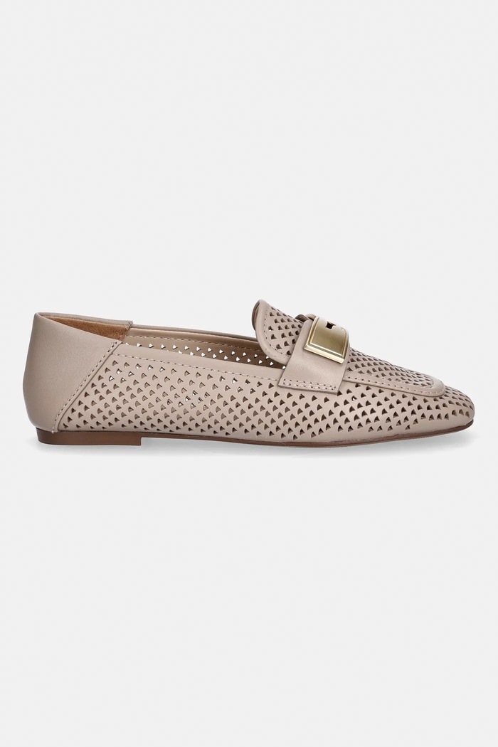 Liu Jo mocasini de piele BRIGITTE 07 SA6031PX132S3951 bej SS26