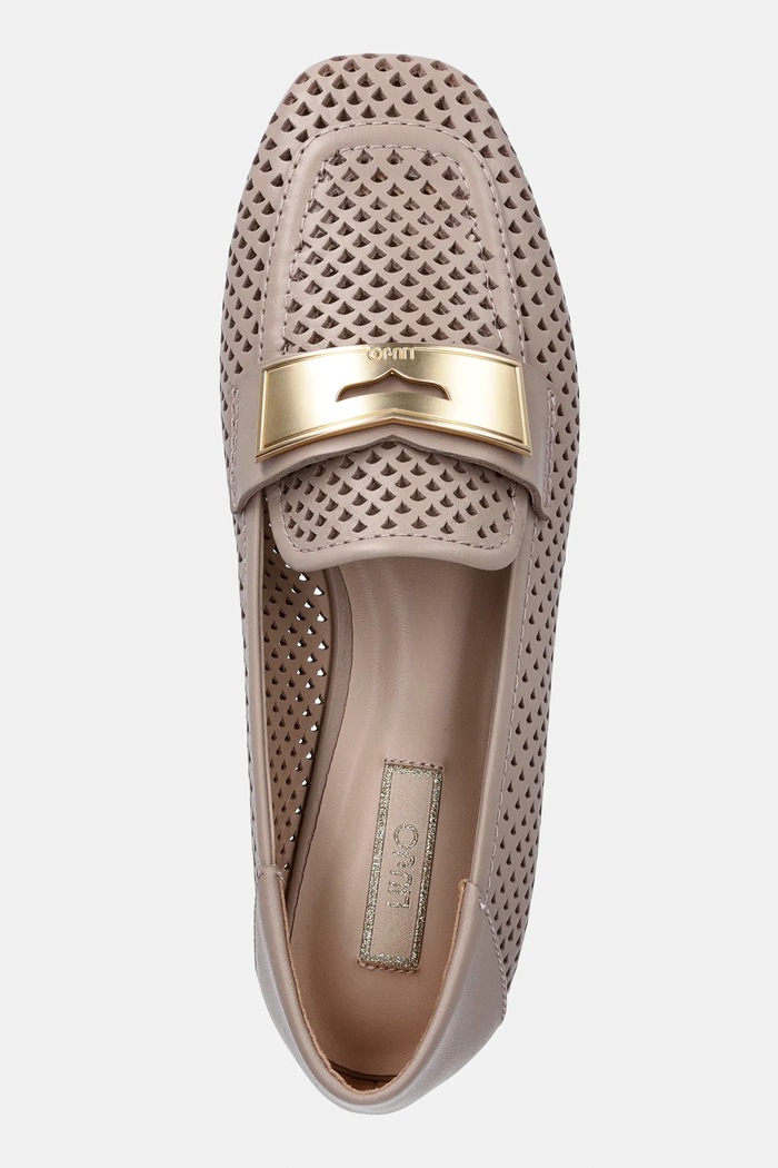 Liu Jo mocasini de piele BRIGITTE 07 bej SA6031PX132S3951