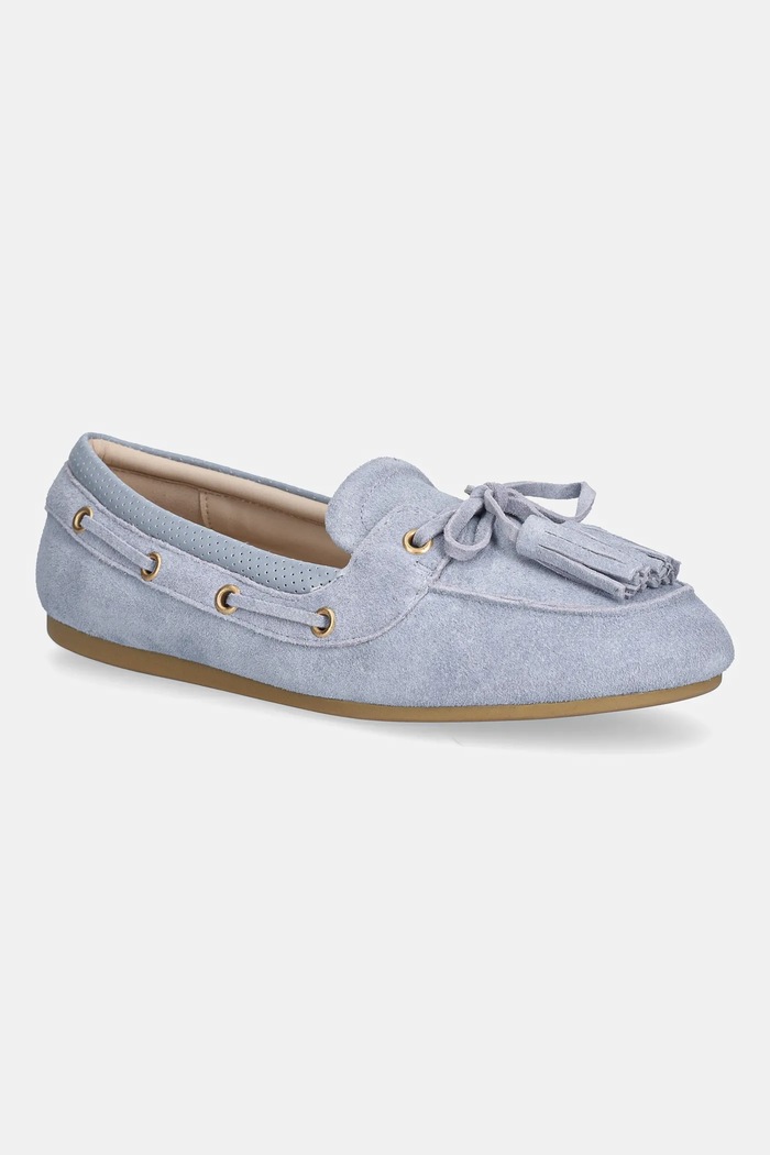 Semišové mokasíny Liu Jo SKIPPER 03 semišová koža modrá SA6049PX002S3954