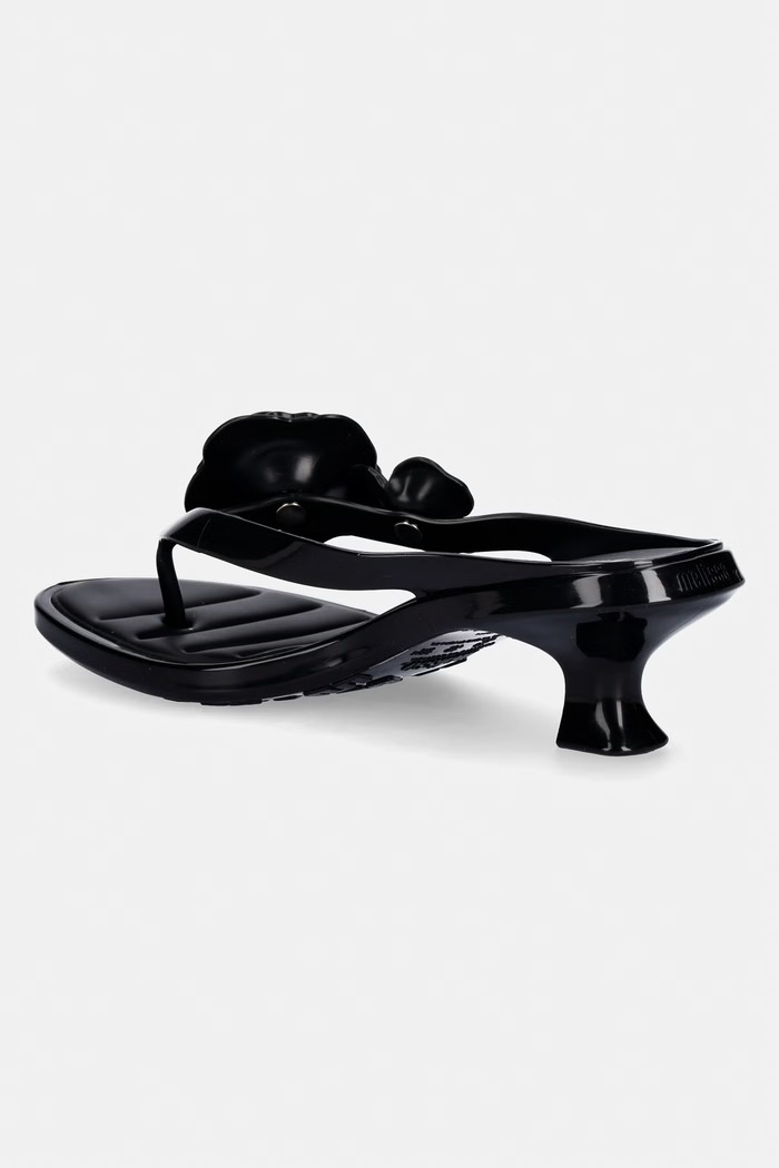 Obutev Japonke Melissa MELISSA THONG KITTEN HEEL PETALS AD M.38148.BW646 črna