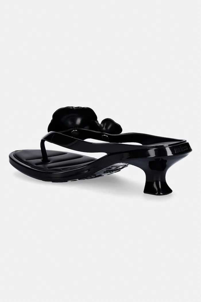 Obutev Japonke Melissa MELISSA THONG KITTEN HEEL PETALS AD M.38148.BW646 črna