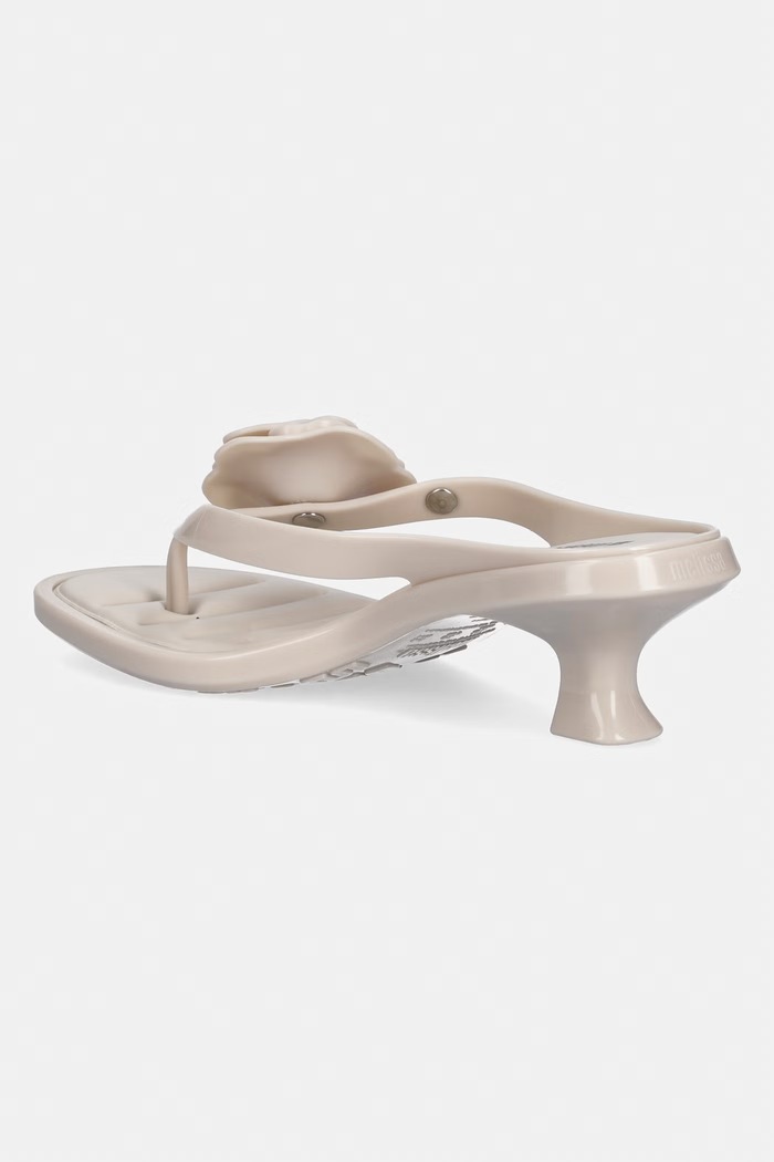 Obutev Japonke Melissa MELISSA THONG KITTEN HEEL PETALS AD M.38148.BW647 bež