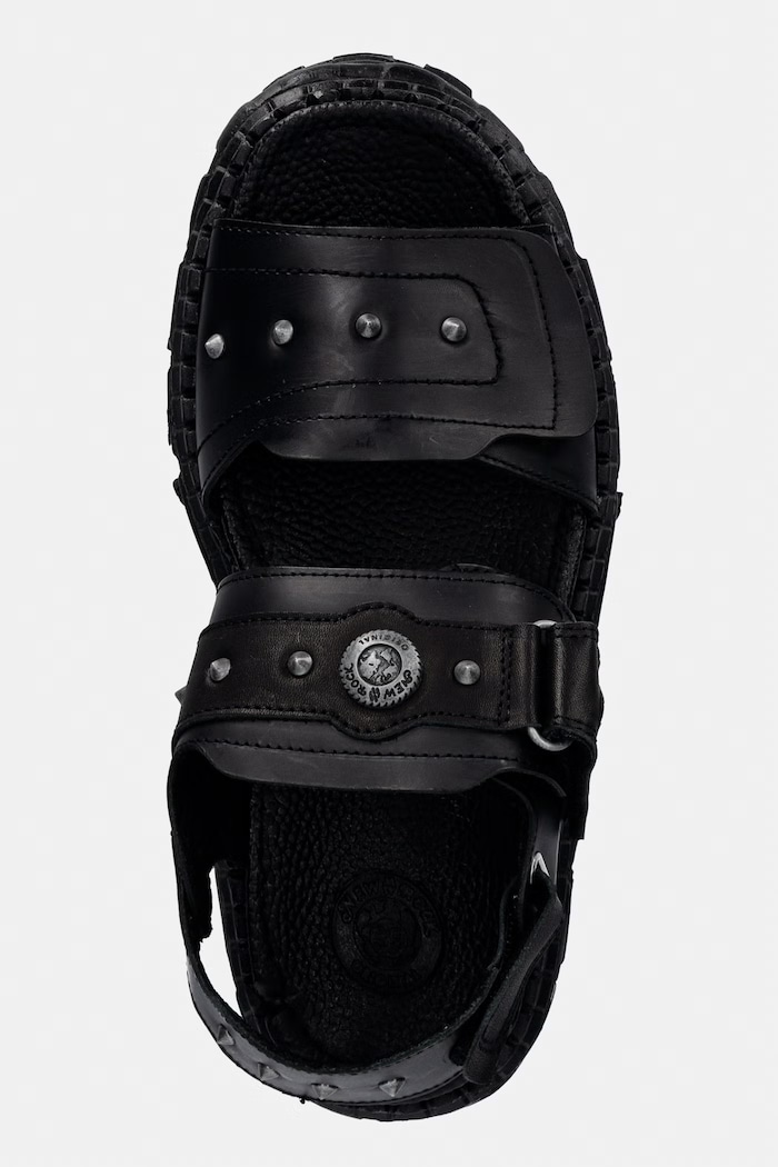 New Rock ANTIK NEGRO, ITALI NEGRO, TANK CASCO LATE sandals women's leather black M.BIOS123.C5