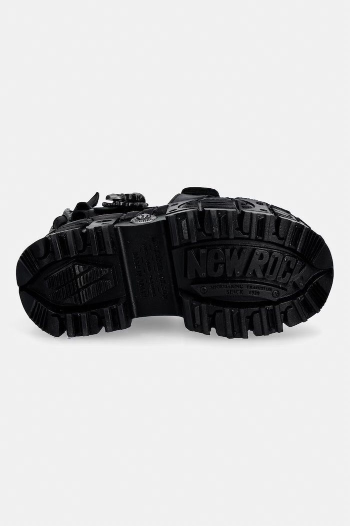 New Rock ITALI black, TANK CASCO black PIN LATERA Sandals Women's leather M.BIOS131.C2 black