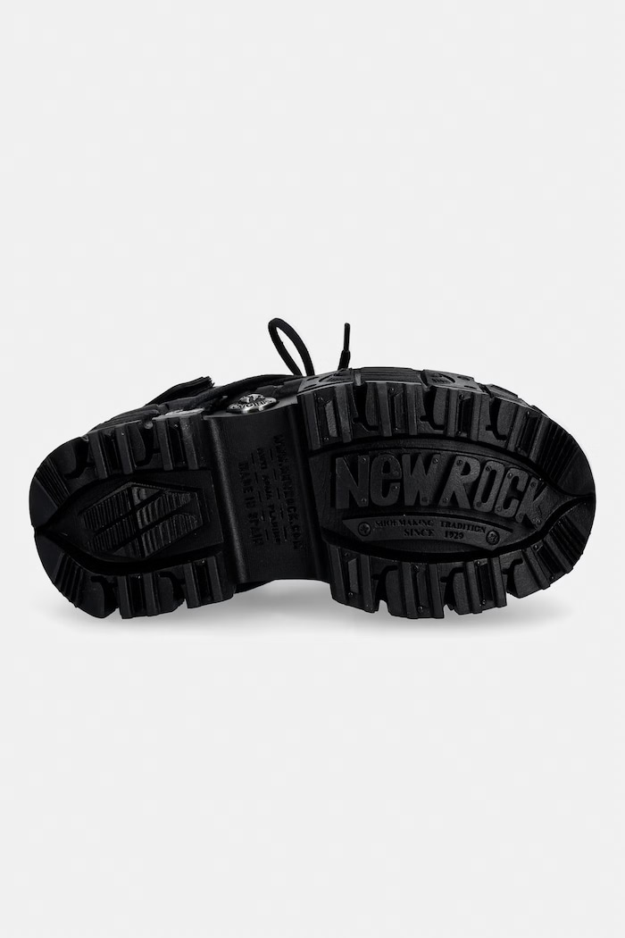 New Rock ITALI NEGRO, TANK CASCO NEGRO , BIOS N dámské kožené sandály M.BIOS134.C5 černá