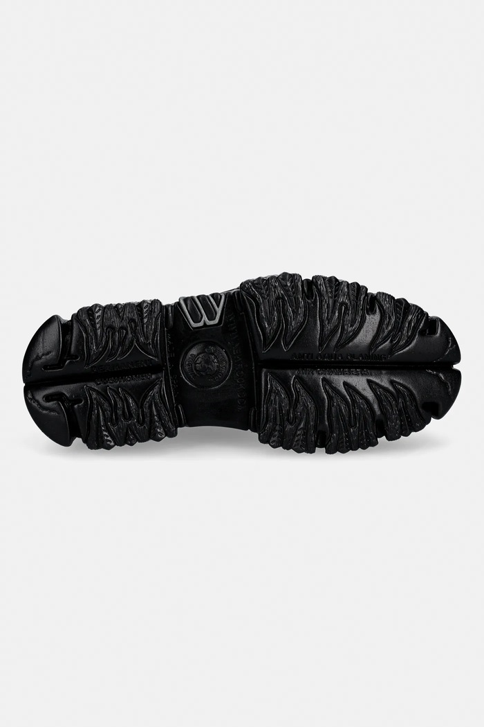 Kožne cipele New Rock GRABADO FUEGO PULIK ACERO CRUST NEGRO M.MILI253CCT.C1 crna