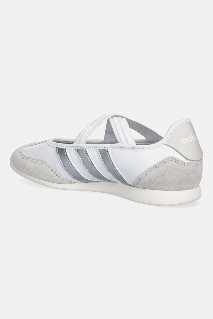 Încălțăminte adidas balerini de piele Barreda Mary Jane HQ7400 alb