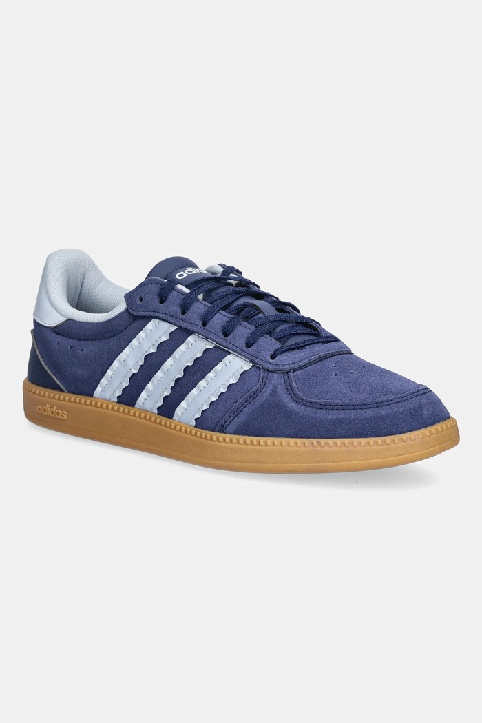 Superge iz semiša adidas Breaknet Sleek Imitacija zrnatega usnja modra IH1389