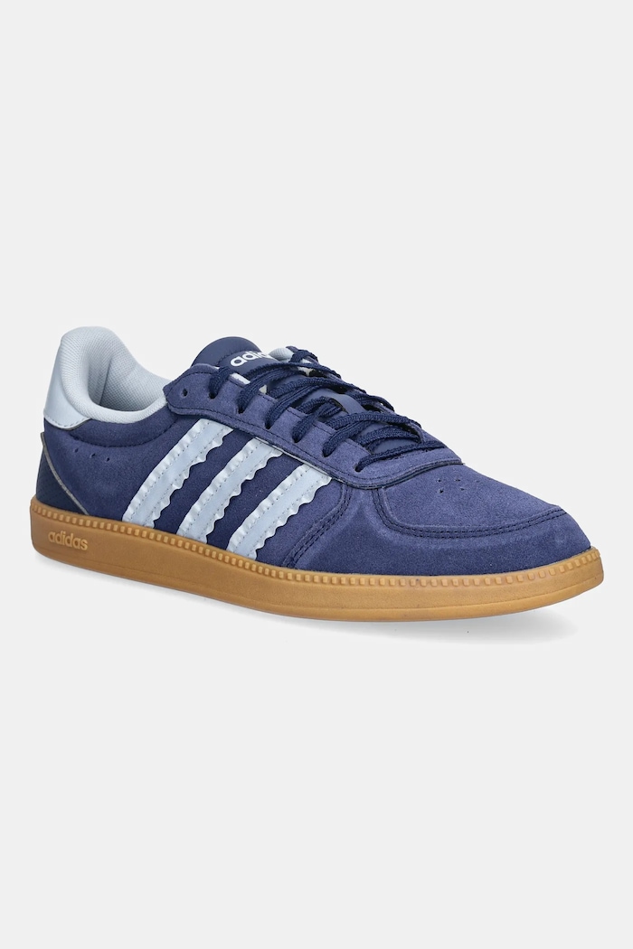 Superge iz semiša adidas Breaknet Sleek Imitacija zrnatega usnja modra IH1389